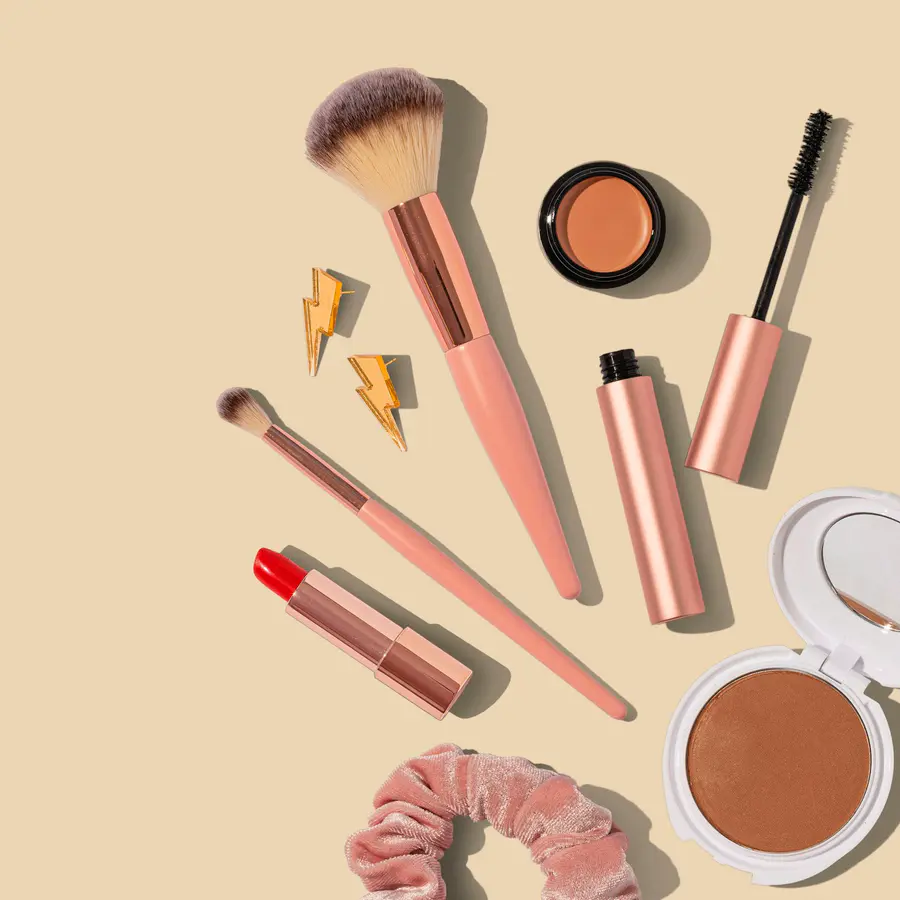 Maquillaje en tonos rosa